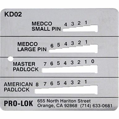 KD02 - Medeco, Master/American Padlock Decoder